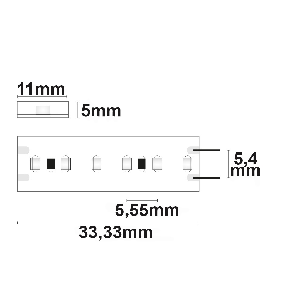 ISOLED LED CRI940 Linear11 Flexband 24V DC 6W IP54 4000K 5m Rolle 180 LED/m