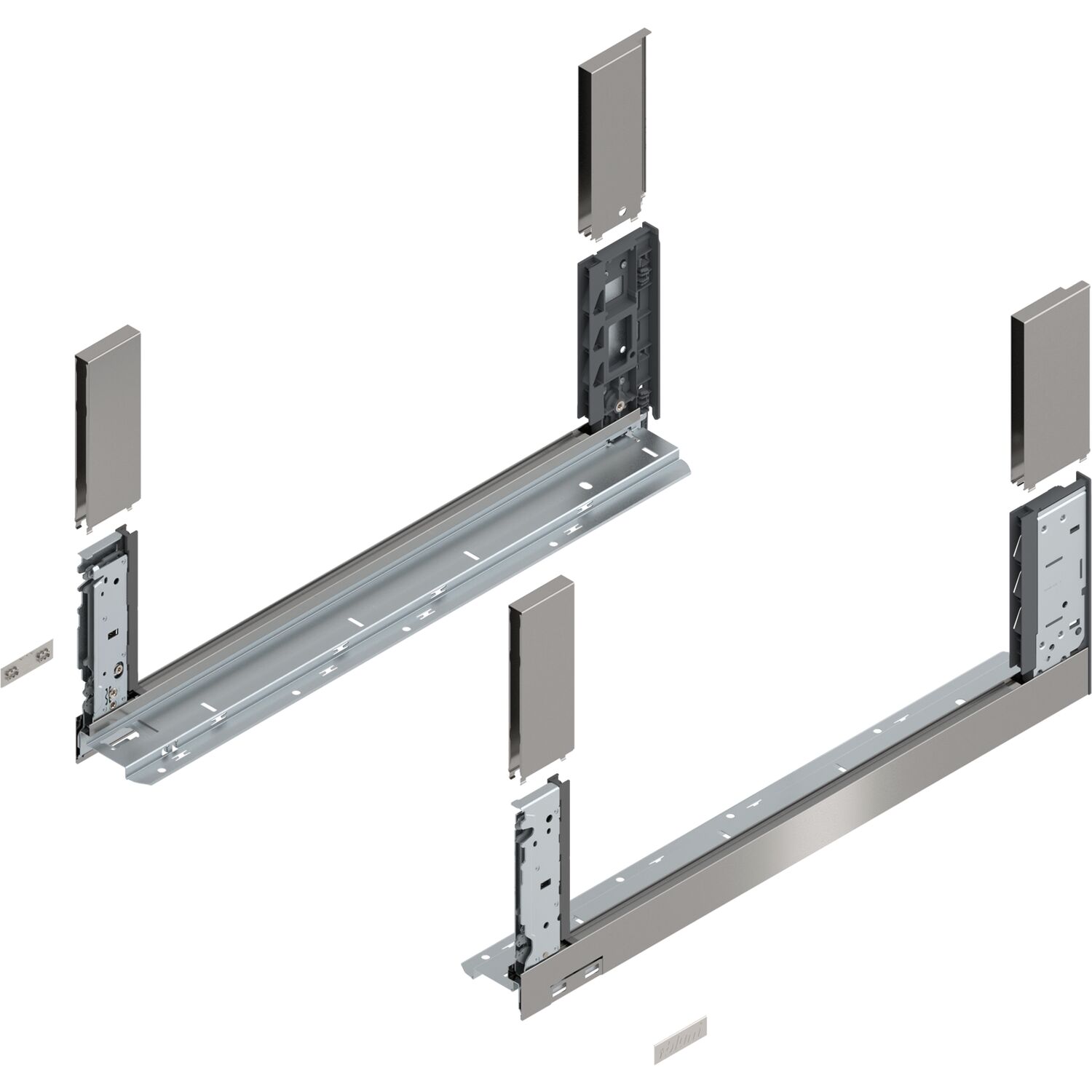 blum LEGRABOX free, Zarge Höhe C, NL 550, Inox (Antifingerprint)