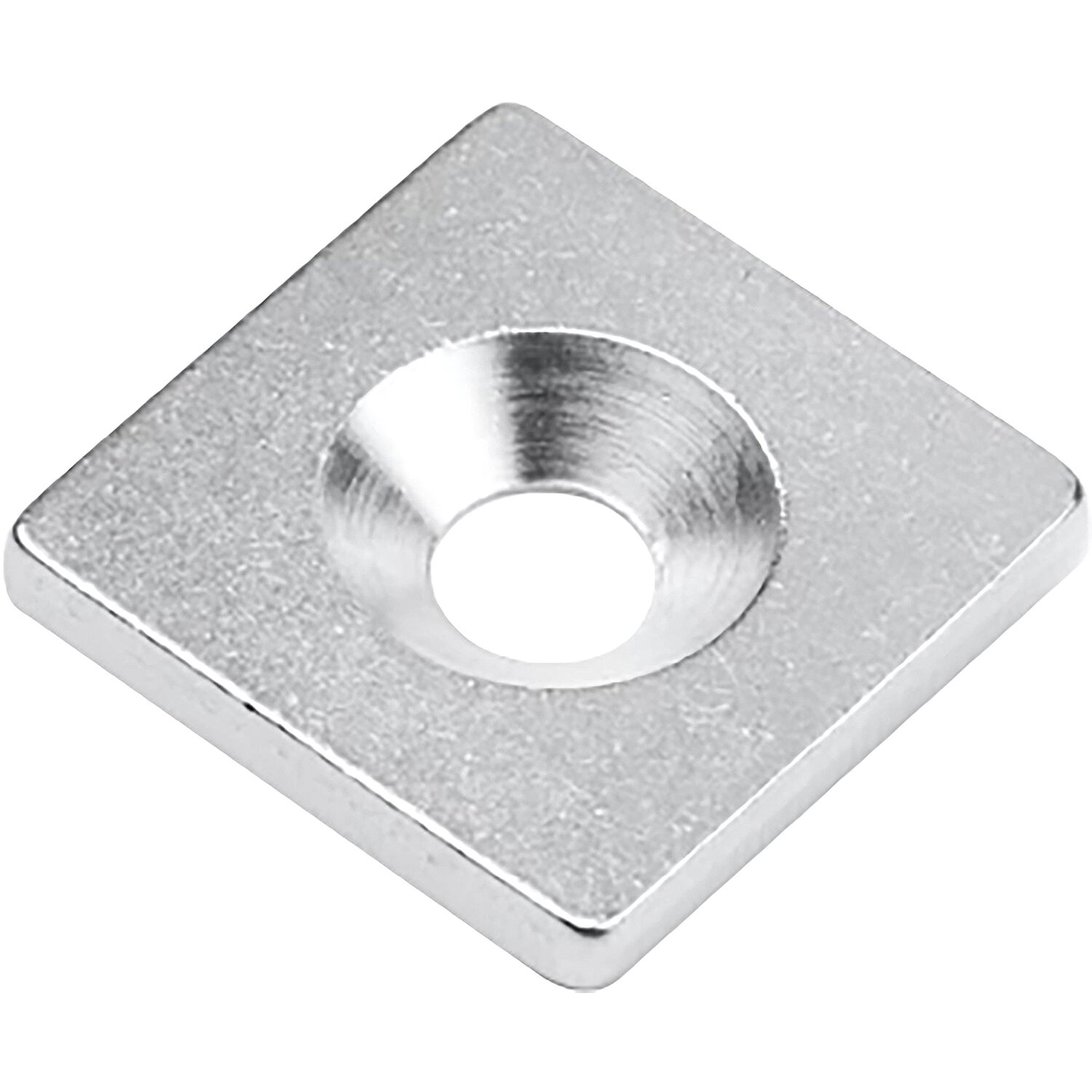 Supermagnete Magnetgegenstück 20 x 20 mm mit Bohrung