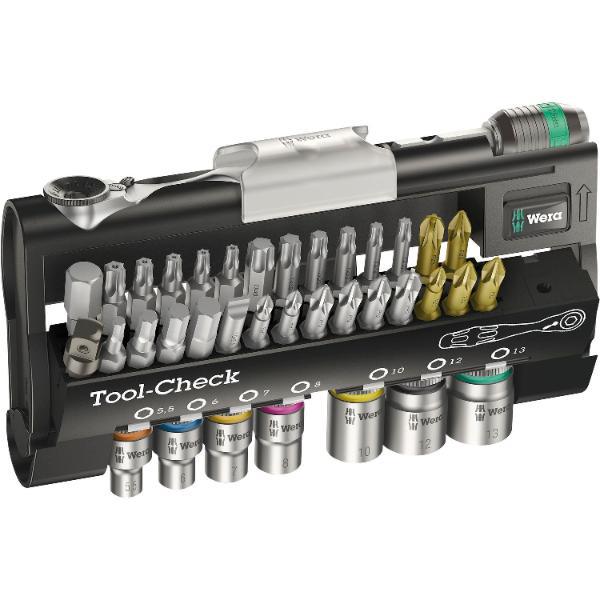 Wera Bit Satz Tool-Check mit Ratsche / Bits / Sechskanteinsätzen 38-teilig