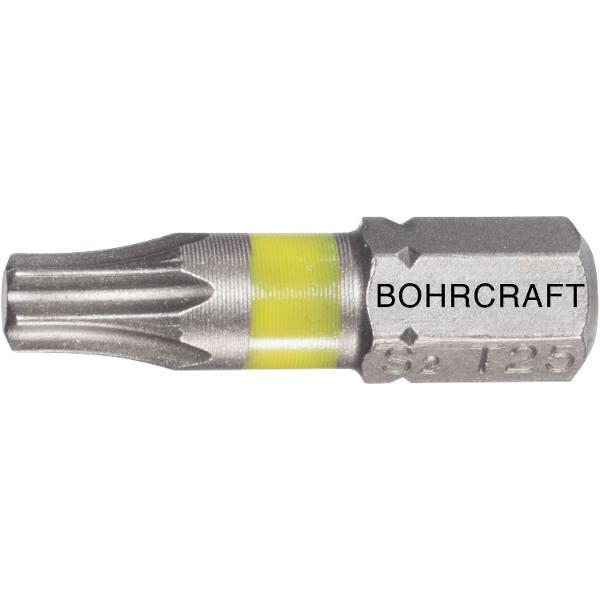 Bohrcraft Bit-Einsatz mit Farbring 1/4"sechskant TX 10/25 mm Torx® (10Stk)