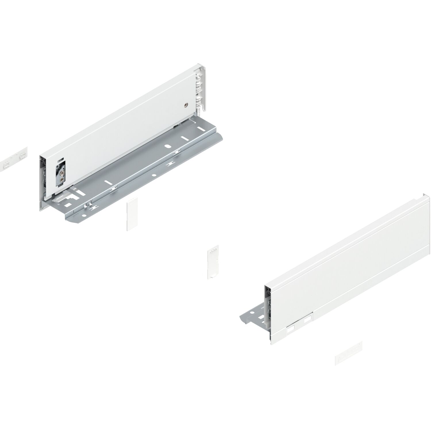 blum LEGRABOX pure Zarge Höhe M, NL 300, Seidenweiß-matt