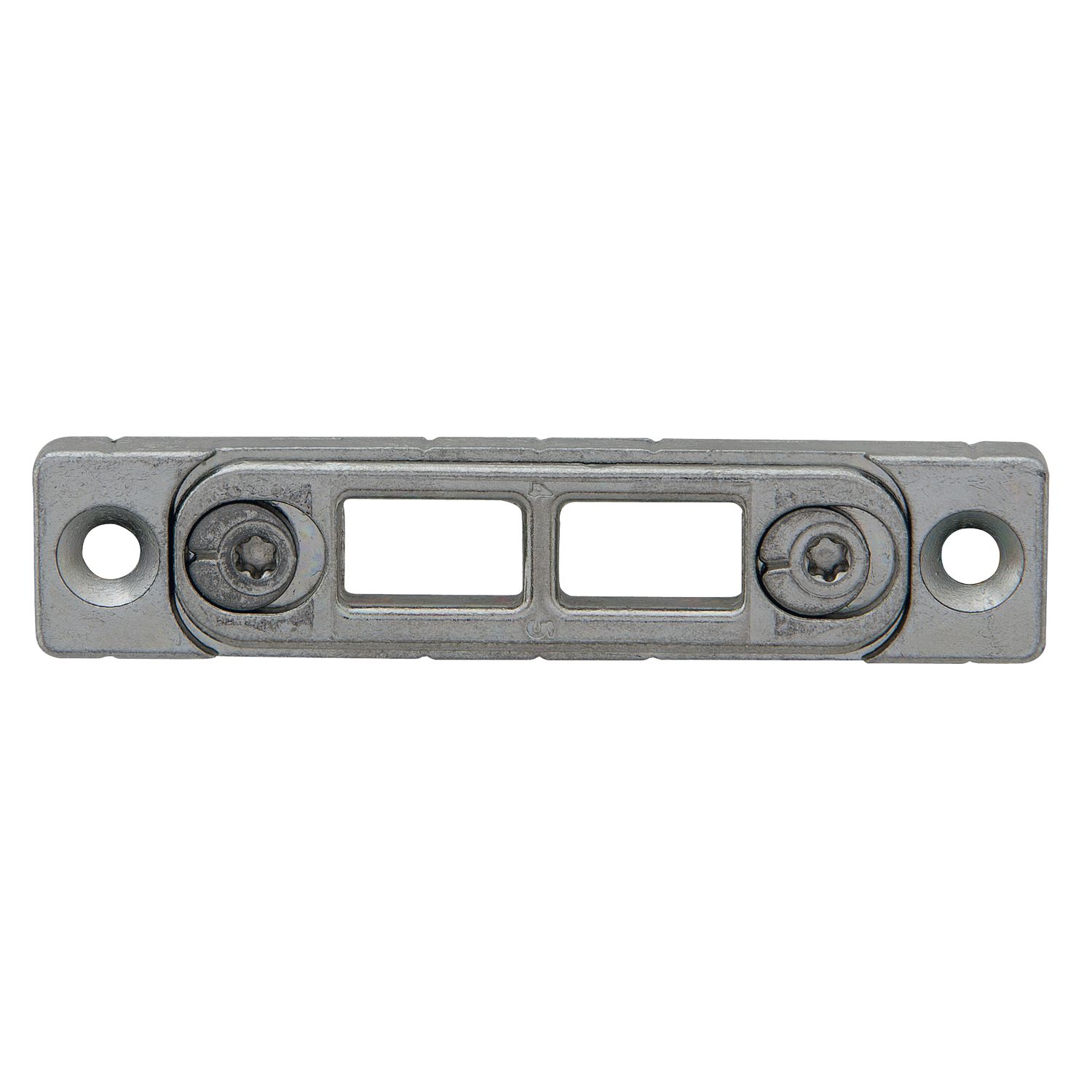 Maco #23886 MACO Riegelschließteil Euronut 6/8/4, 2 Schlitze, 12L, silber (26610)