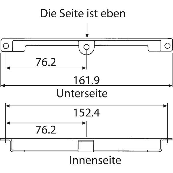 ACCURIDE CPU-Halter Modell 005, Farbe schwarz