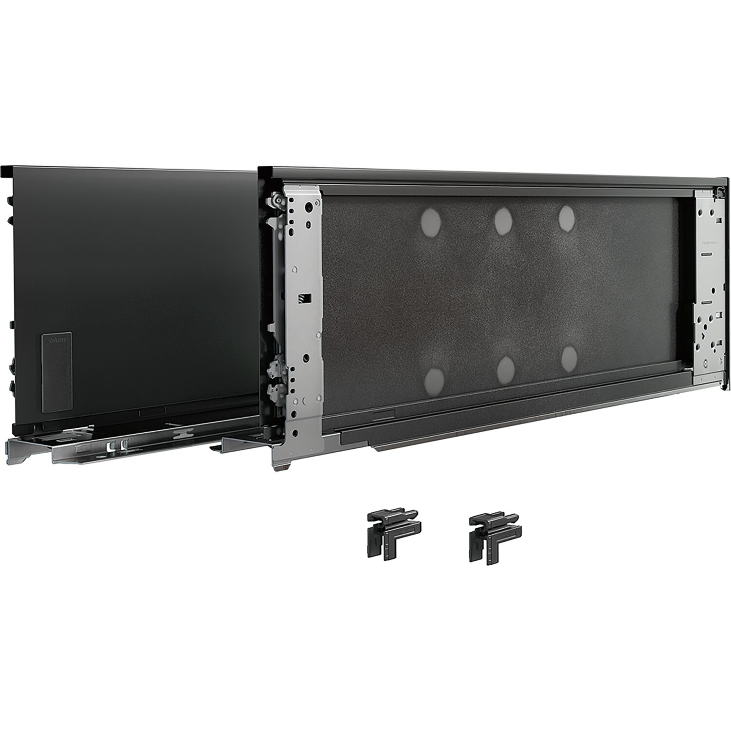 blum LEGRABOX special edition SET Höhe F, TIP-ON, 40kg, NL 550, Carbonschwarz