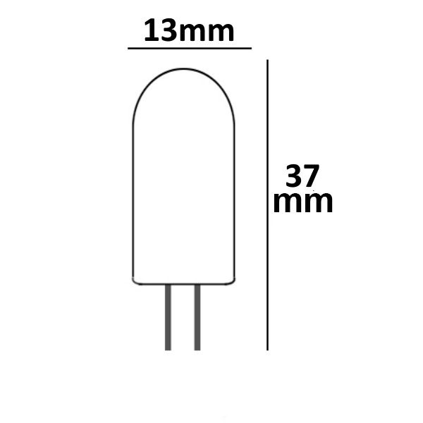 ISOLED G4 LED 48SMD 2W vergossen warmweiß