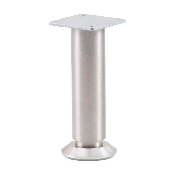 Dekorfuß Fuß ø 30 mm, Länge 190 mm, +10mm, Fußteller, Aluminium gebürstet
