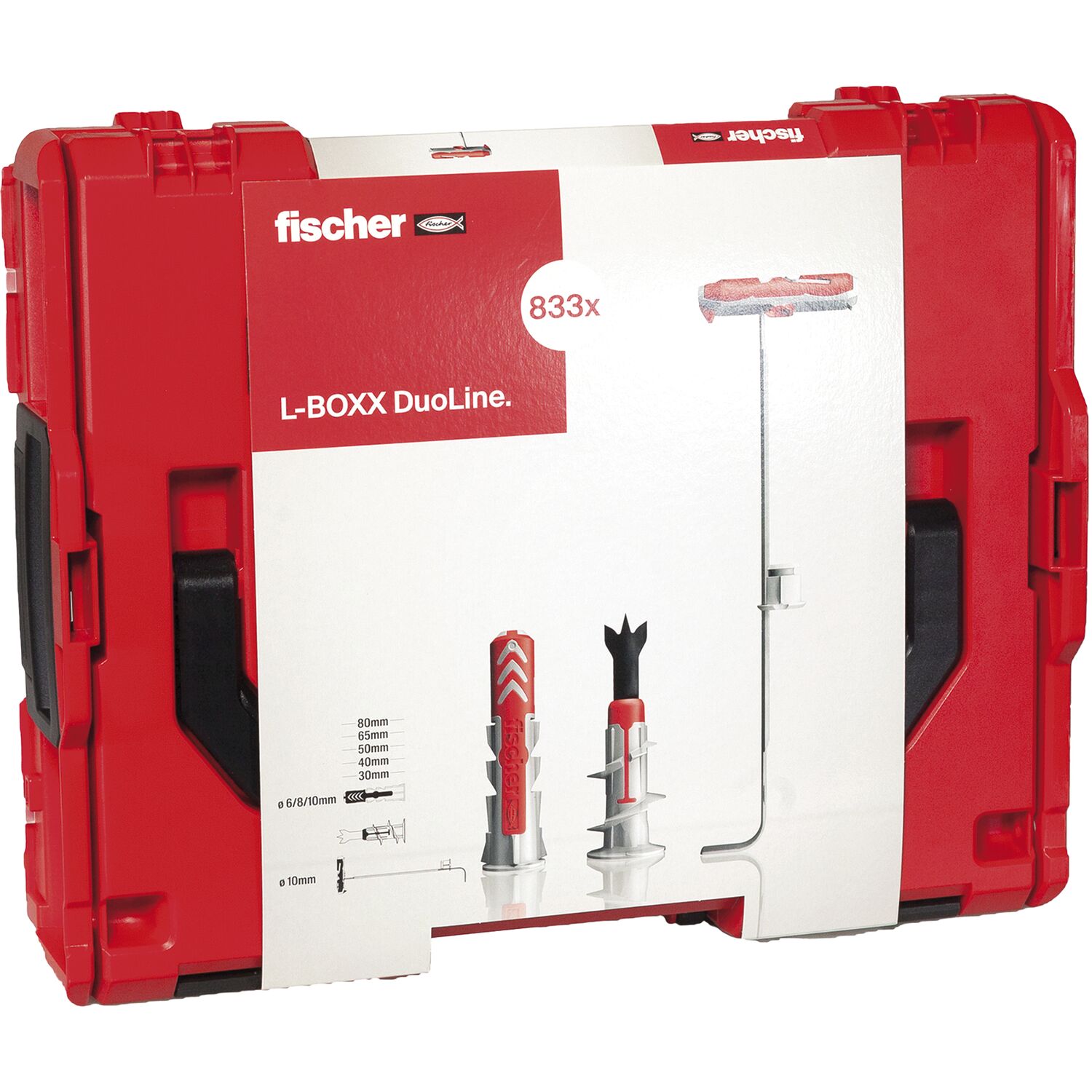 FISCHER L-BOXX DuoLine - gefüllt mit 833 Dübel