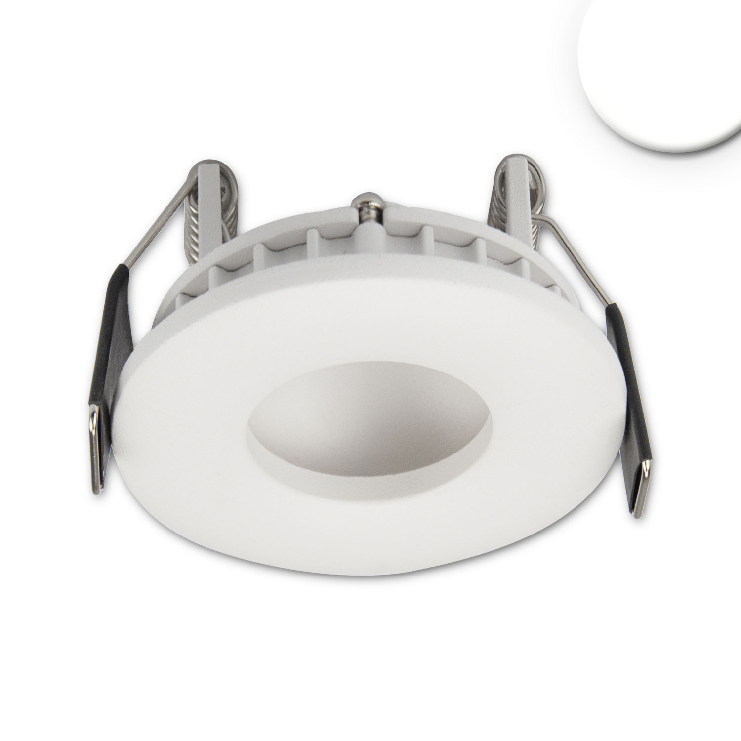 ISOLED LED Einbauleuchte LUNA MiniAMP 4W indirektes Licht 24V DC weiß 2700K dimmbar