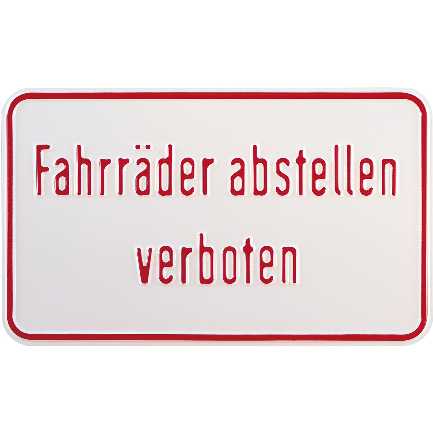 Parkplatzschild Fahrräder abstellen verboten 250 x 150 mm