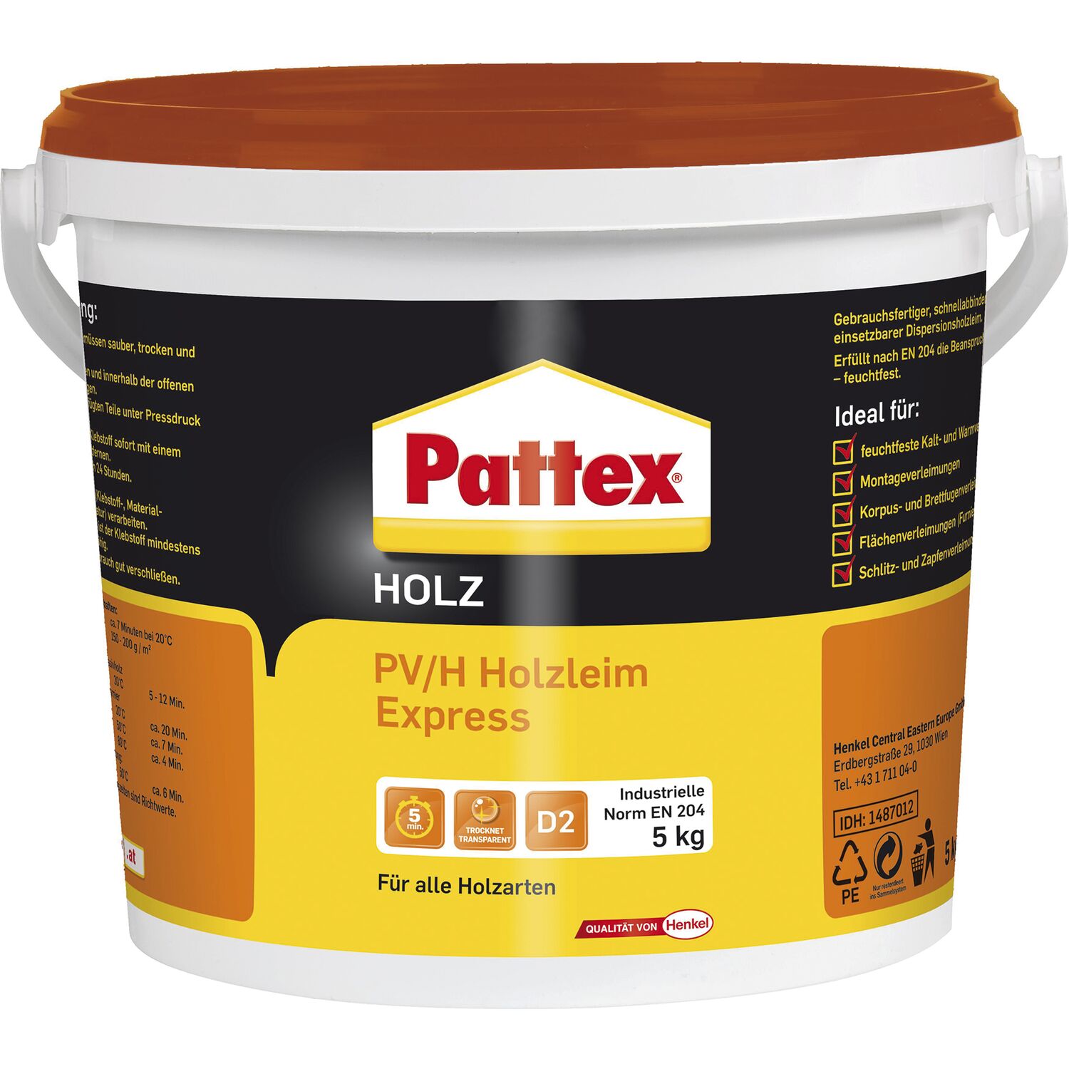 Pattex PV/H Express Holzleim D2 5kg