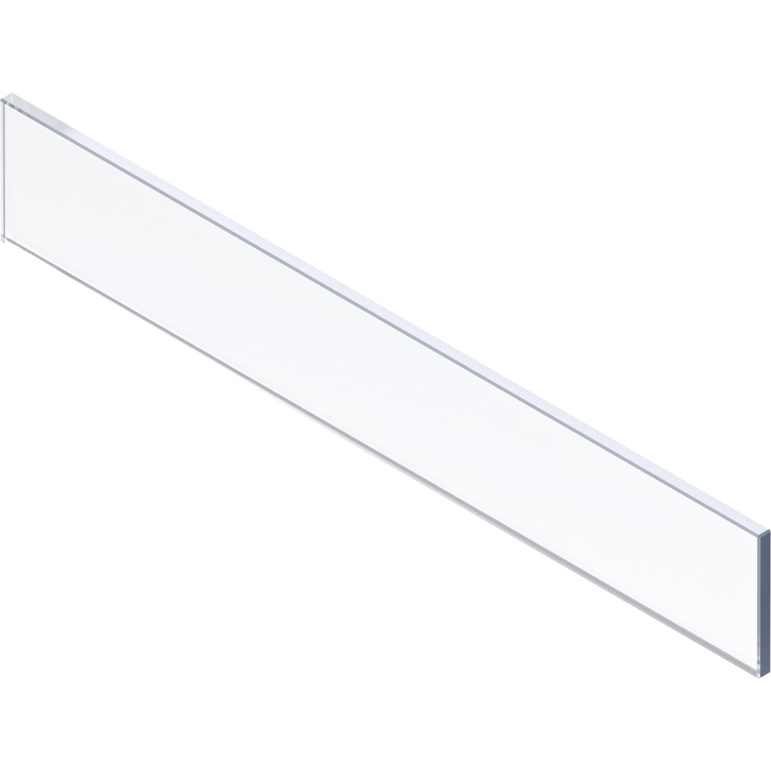 blum MERIVOBOX Einschubelement-Vorne, H=75, KB=600 (18/19), Glas klar