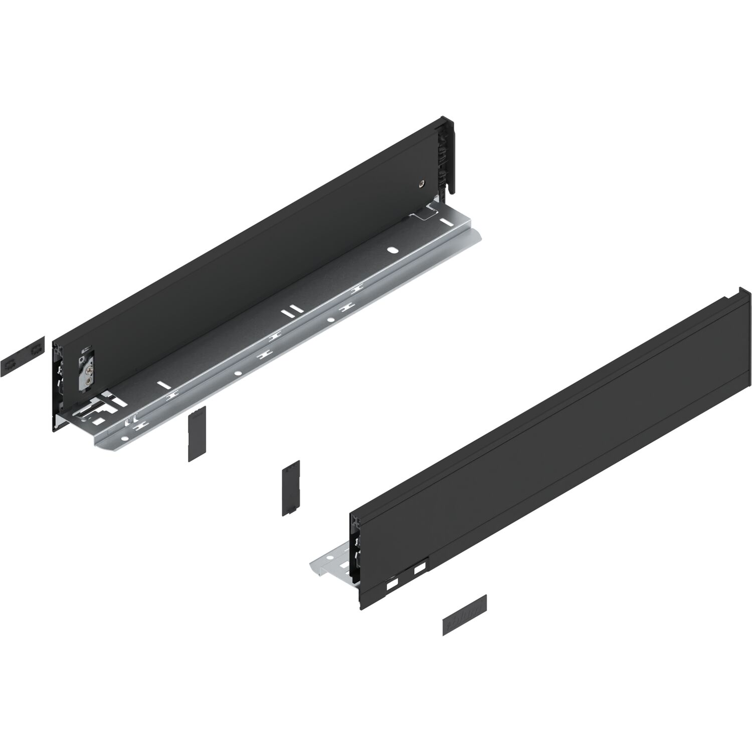 blum LEGRABOX pure Zarge Höhe M, NL 450, Carbonschwarz-matt