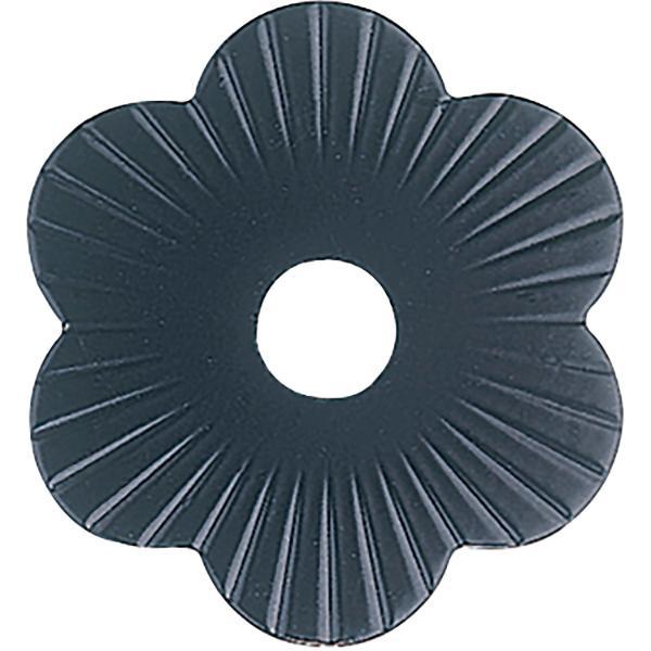 Hofmann Zierrosette (Pfettenscheibe) ø 80x4 mm, Bohr-ø 17 mm, schwarz pulverbesch. (B)