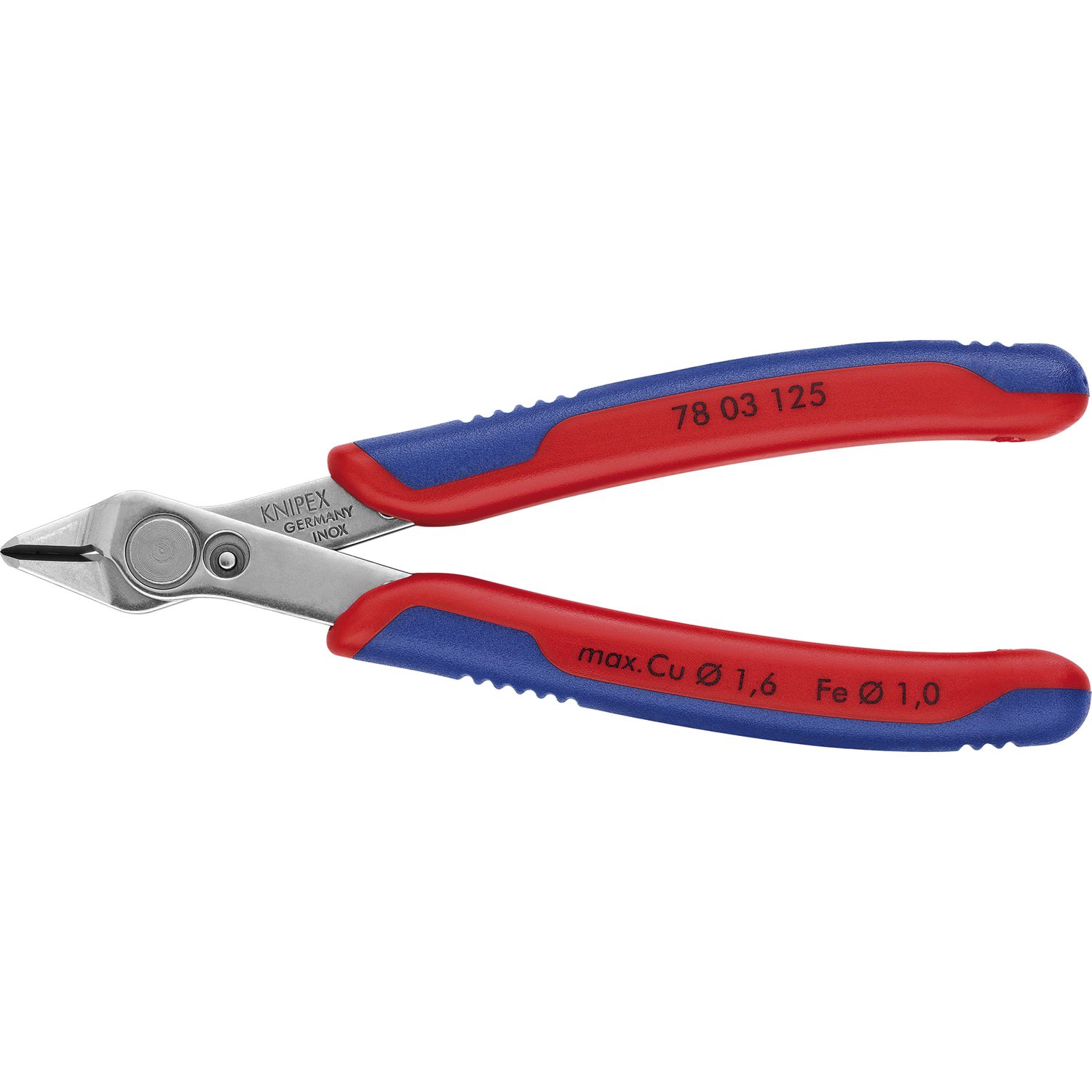 Knipex Elektronik-Seitenschneider Super Knips® 7803 DIN 9654 Form 0, L=125 mm
