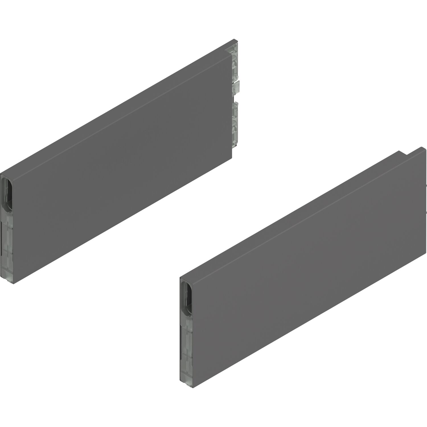 blum MERIVOBOX Boxcap Höhe E, NL 270, Oriongrau-matt