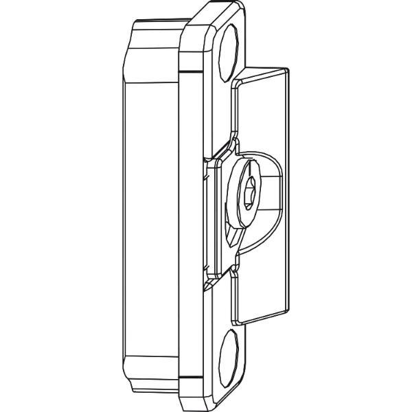 Maco #220219 MACO Anpressverschluss verdeckt Flügelteil 9V für Beschlagsnut,silber (220219)