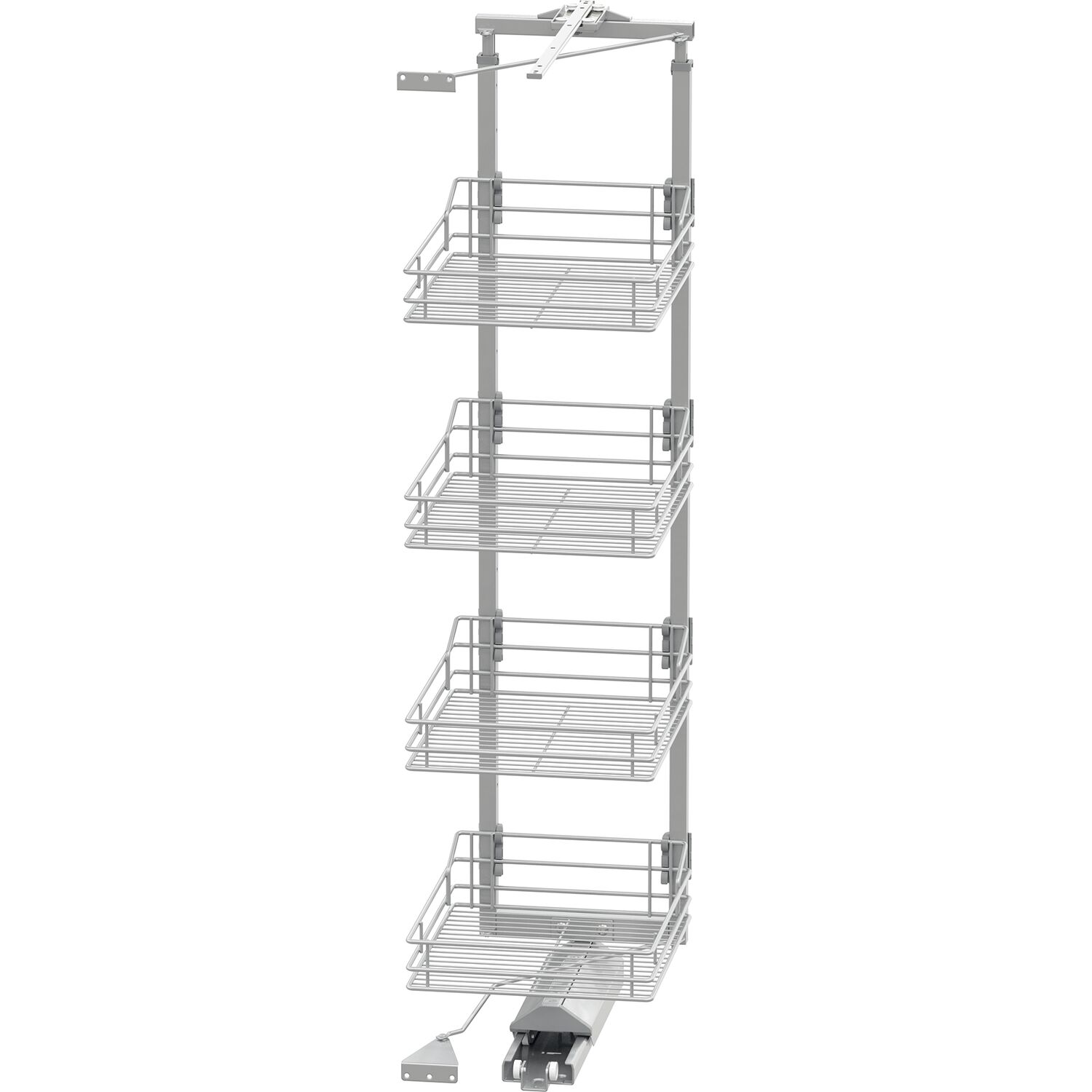 Vauth-Sagel VS TAL Gate Hochschrankauszug Set Classic 1450 - 1700 mm KB 450 mm Silber