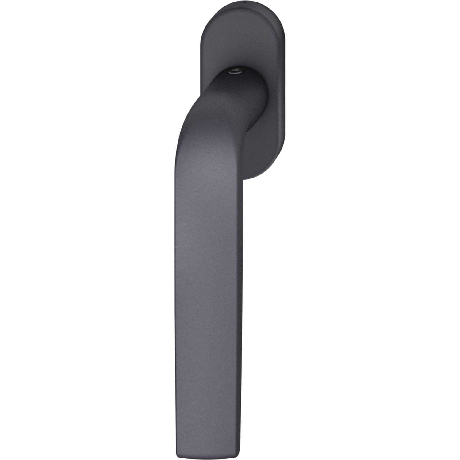 FSB FSB Fenstergriff 34 1267 ovale Rosette, Aluminium schwarz matt