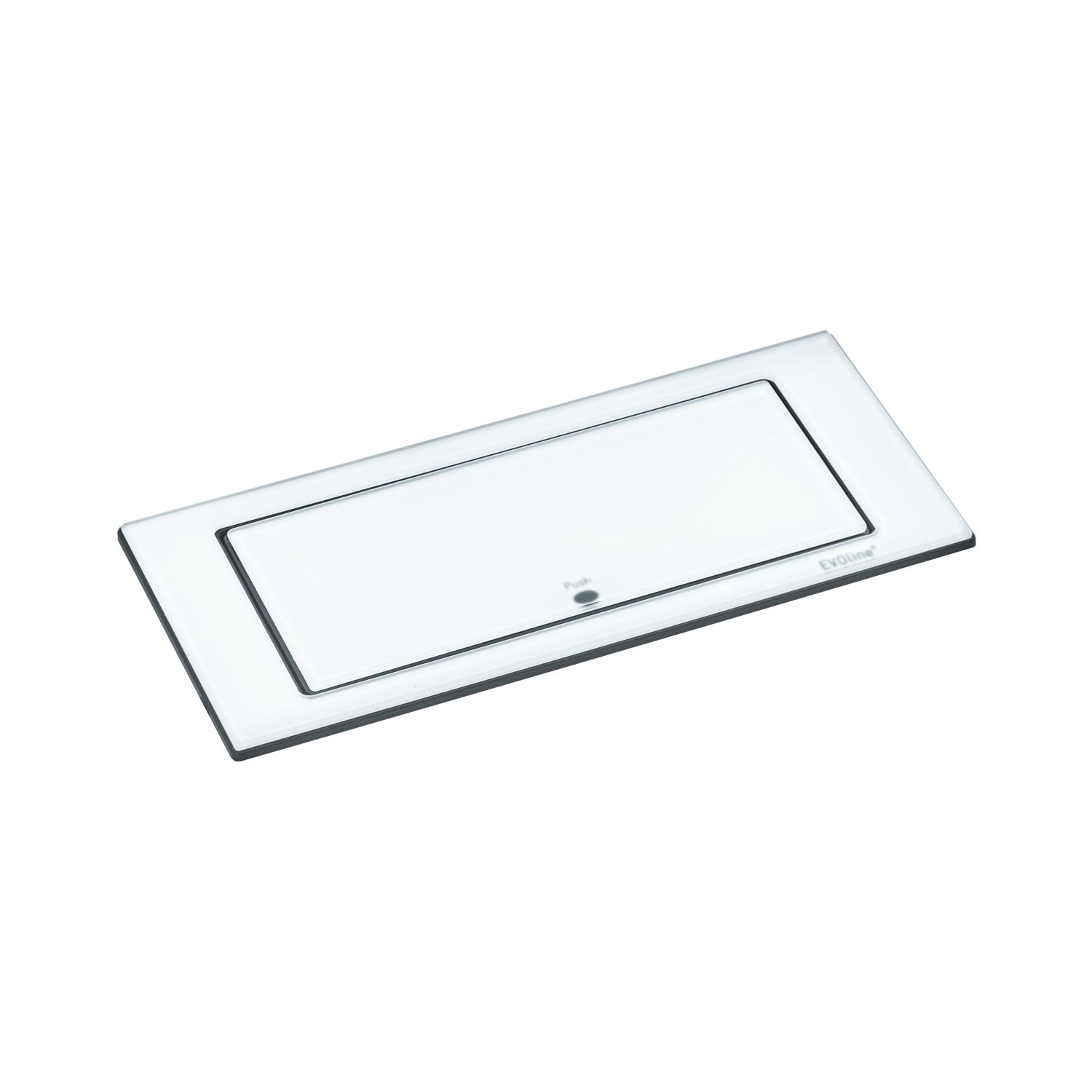 EVOline BackFlip, 2 Stk. Schukosteckdosen, USB-A-Charger, Glas weiß