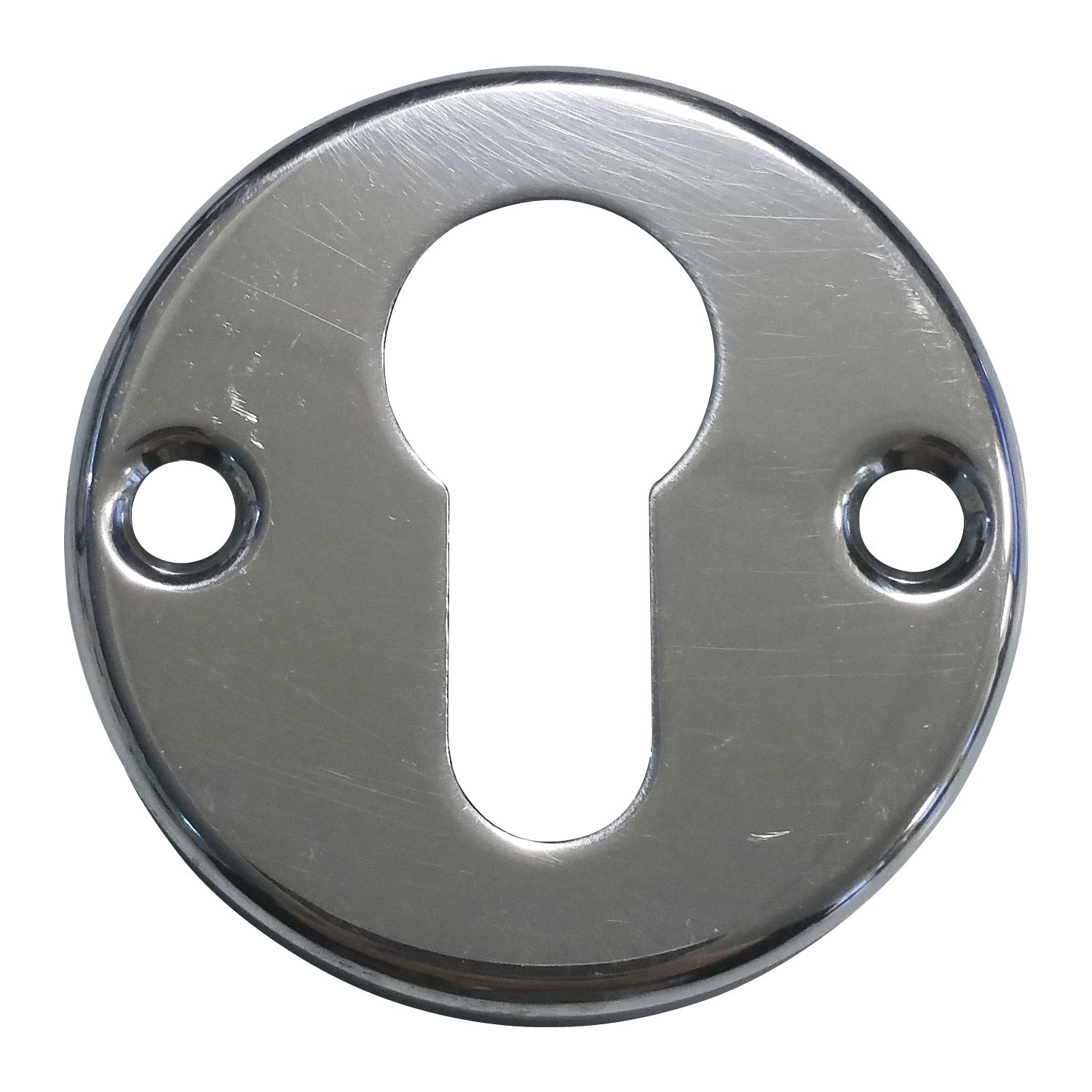 Grundmann Zylinderrosette PZ WG AB6 aufschraubbar, ø 51 mm, Aluminium poliert