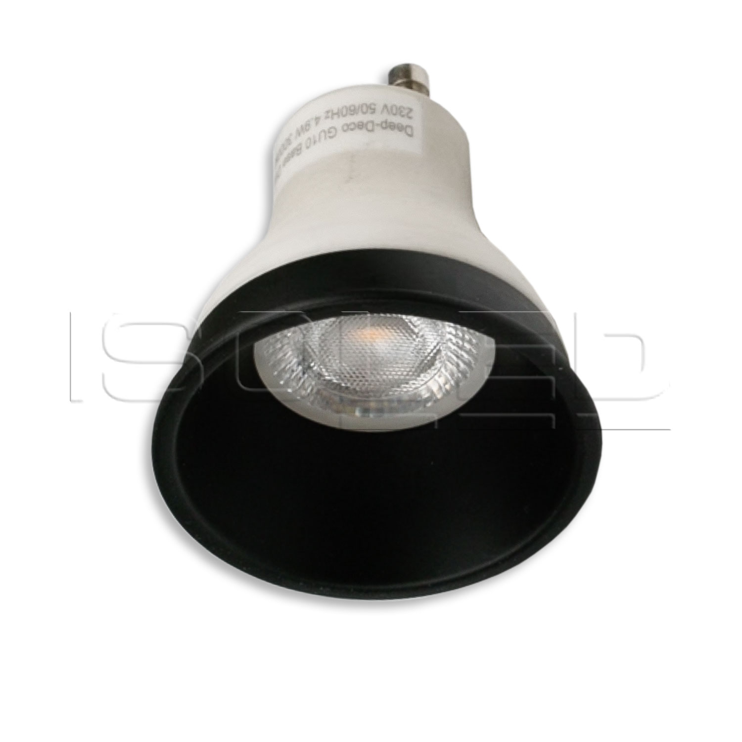 ISOLED Cover für LED Spot und LED Modul SYS-GU10 schwarz matt rückversetzt UGR