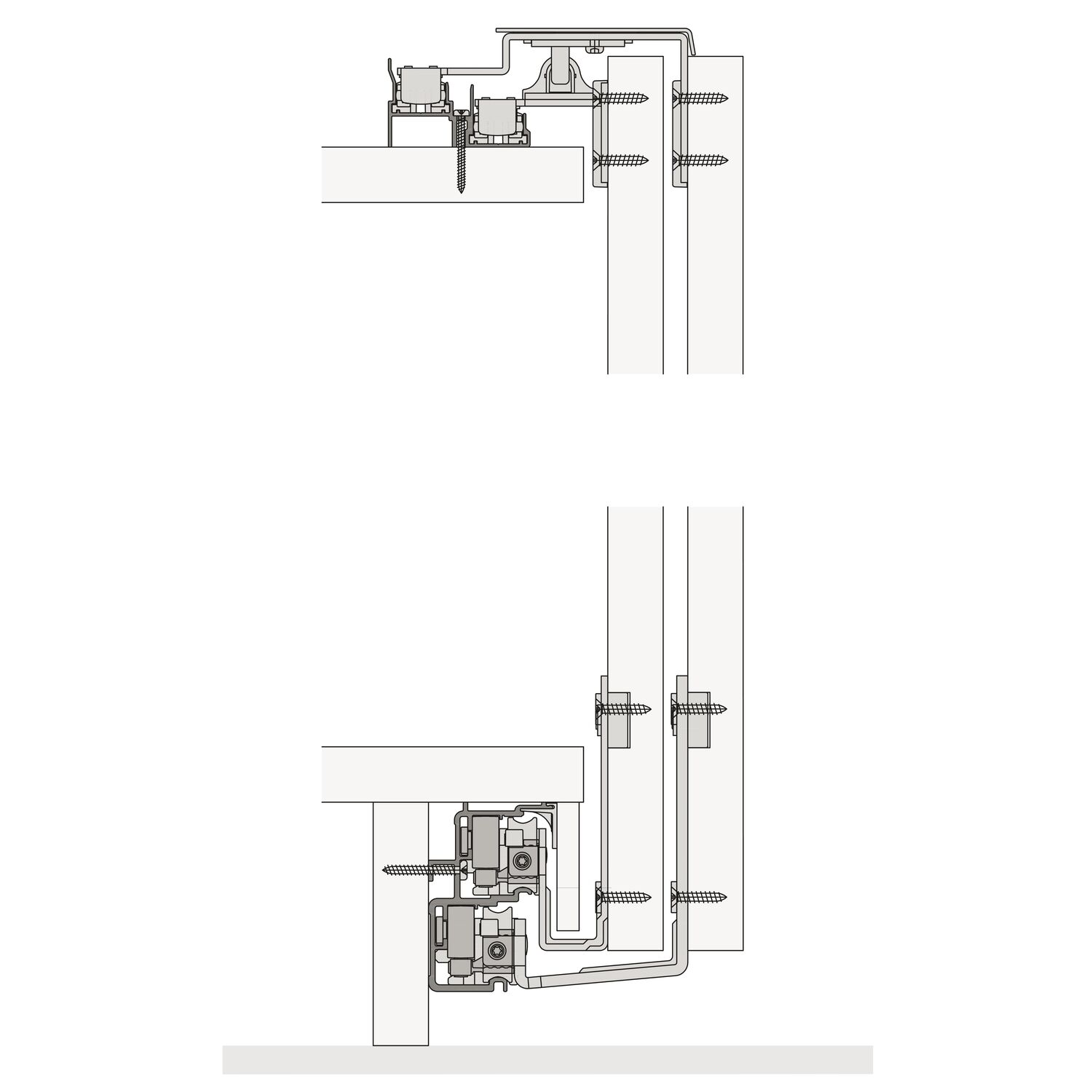 Hawa HAWA Combino 65 H FS Beschlägegarnitur 1400 x 2600, 2 türig untenlaufend