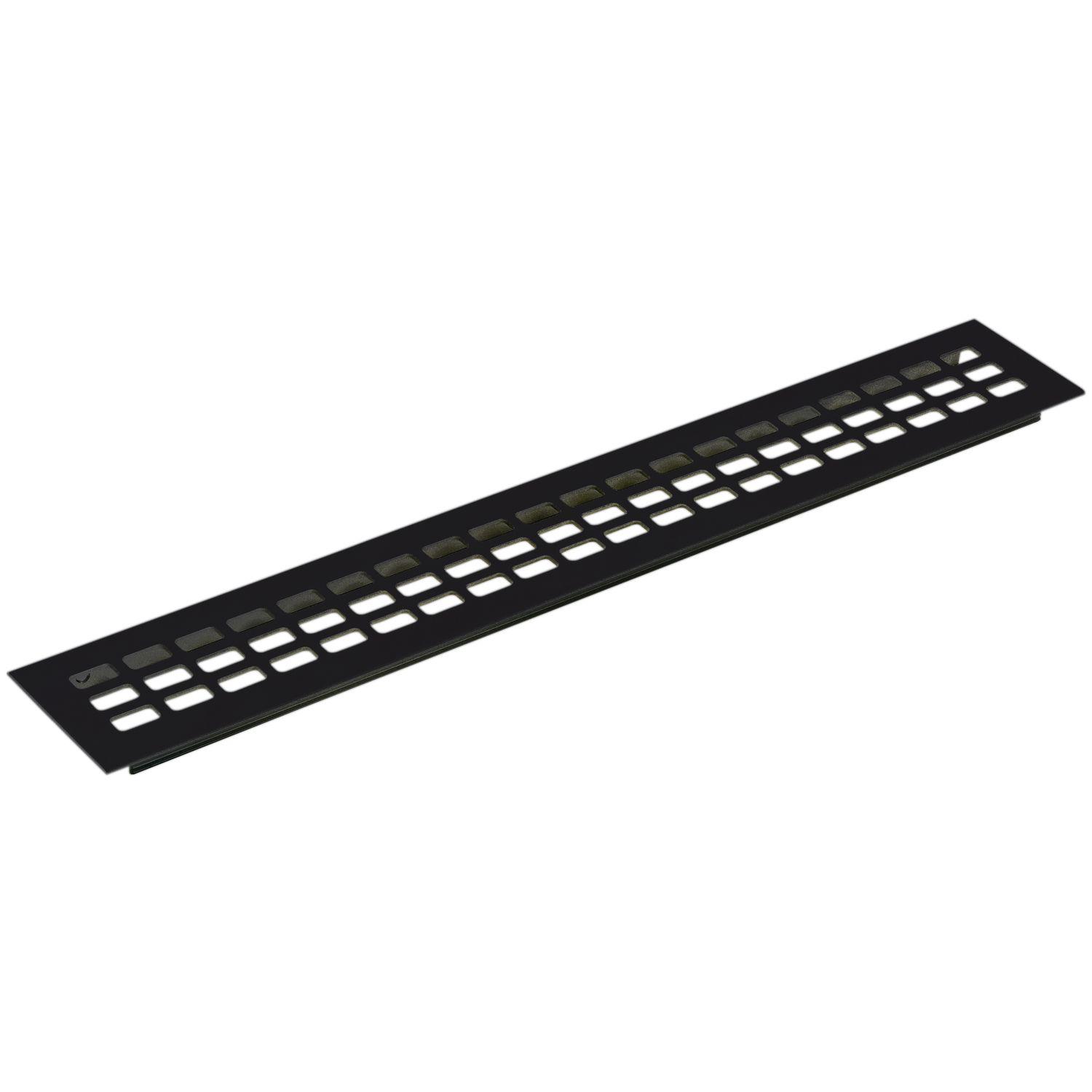 Lüftungsgitter 1000 x 100 mm Aluminium schwarz eloxiert