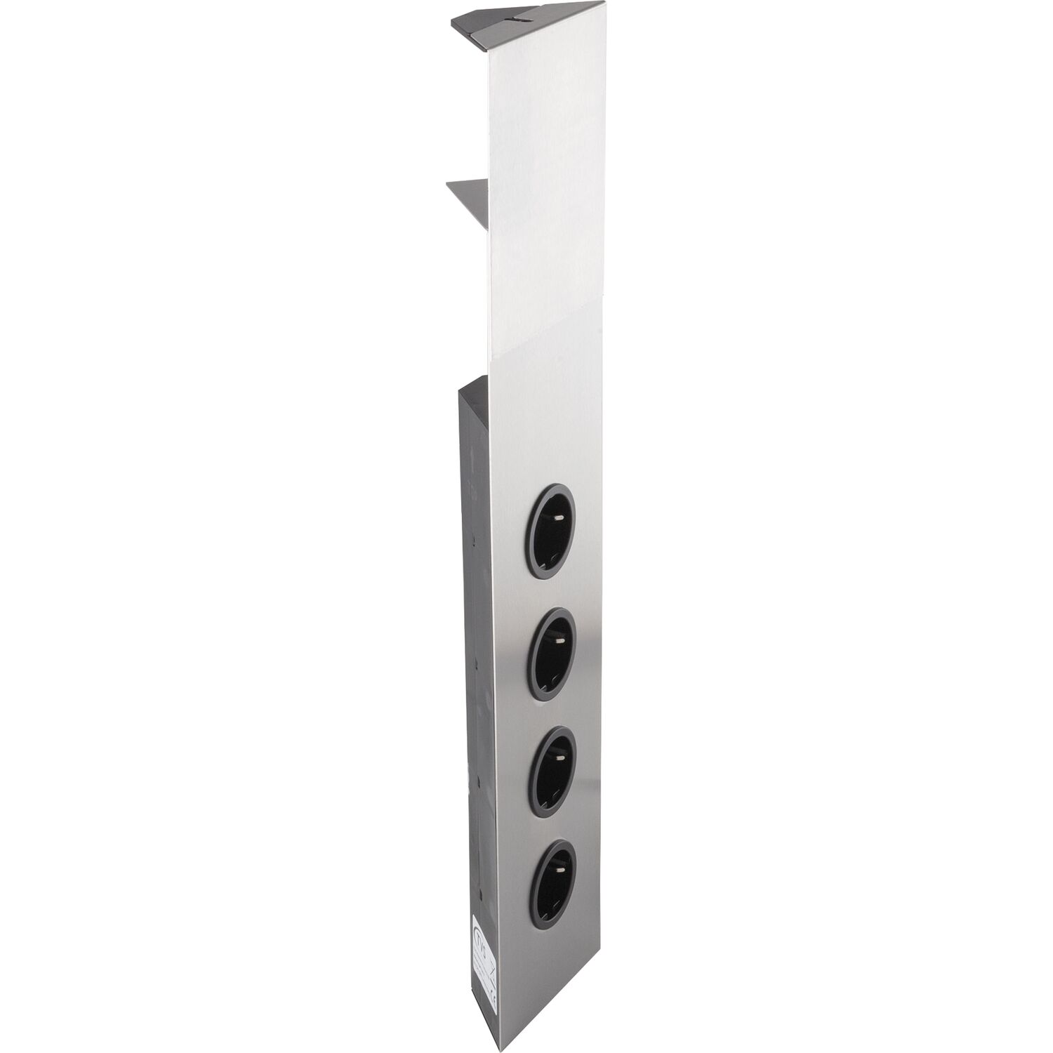 CARESSI Steckdosenelement 4ST46-58 4 Schukosteckdosen Edelstahl