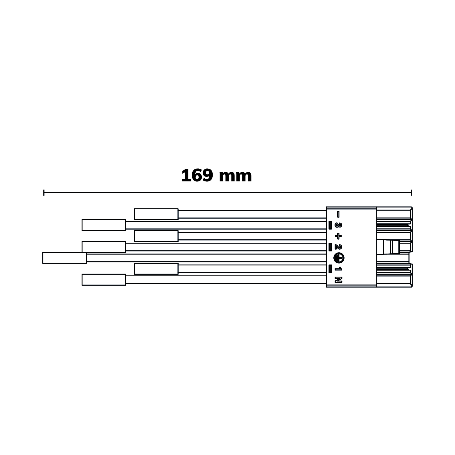 ISOLED FastFix LED Linearsystem R PRO Modul Einspeiseadapter 7-polig 16A female