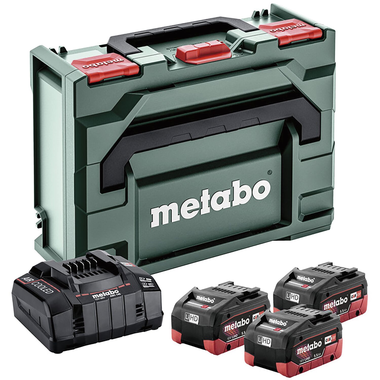 Metabo Akku-Basis-Set 3 x 18 Volt / 5,5Ah LiHD Akkus u. ASC30-36 Ladegerät ()