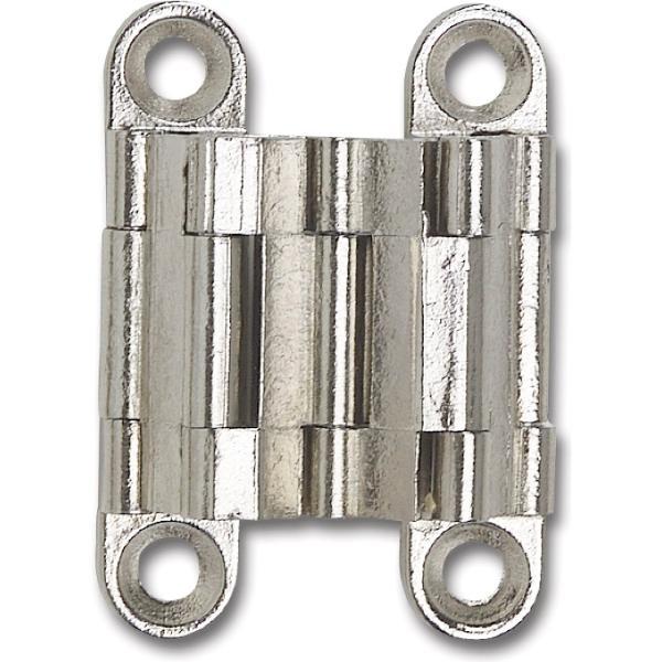 Micron Sepa-Thin Einlass-Scharnier, 39x9 mm, OW 180°, Messing vernickelt matt