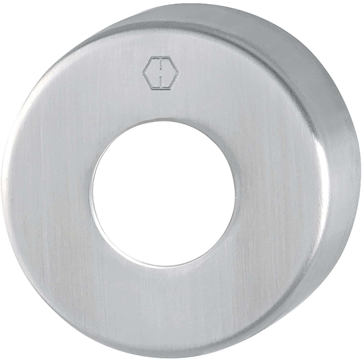 Hoppe HOPPE Griff-Abdeckrosette rund, Edelstahl matt