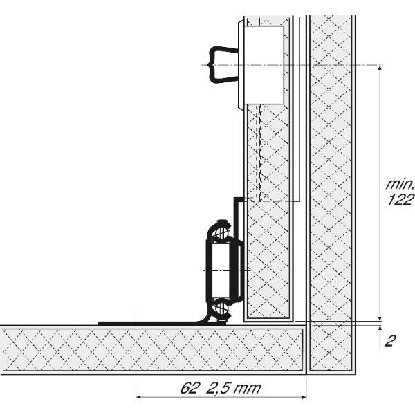 Accuride 1316 Synchronsteuerung, Schienenlänge 600 mm