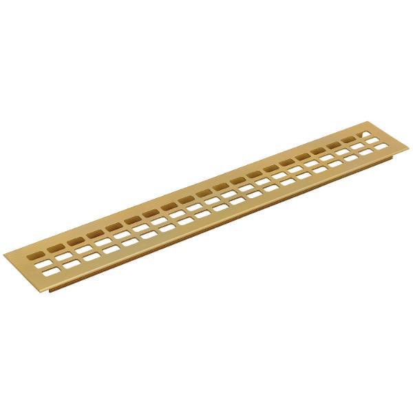 Lüftungsgitter 600 x 60 mm Aluminium gold eloxiert