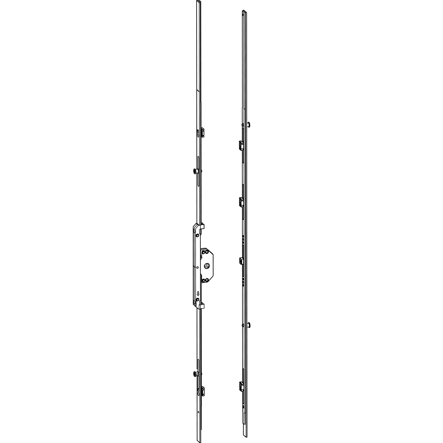 HAUTAU ATRIUM HKS 200 Z Höhenteil-Set EG, DM 17,5, FFH 1701-1900 mm
