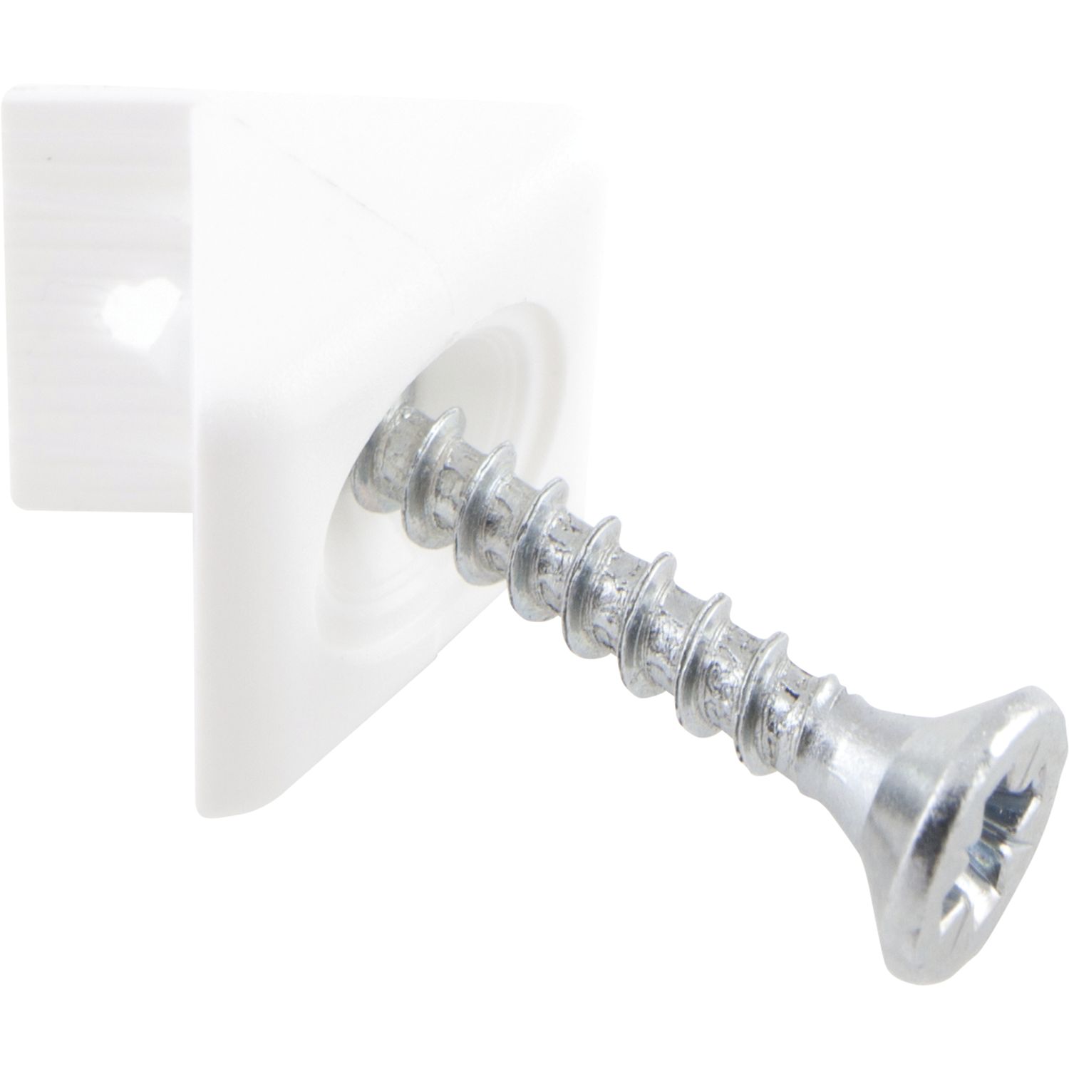 Dresselhaus Rückwandverbinder mit Schraube 3.5x25mm Kunststoff weiss (1000 Stück)