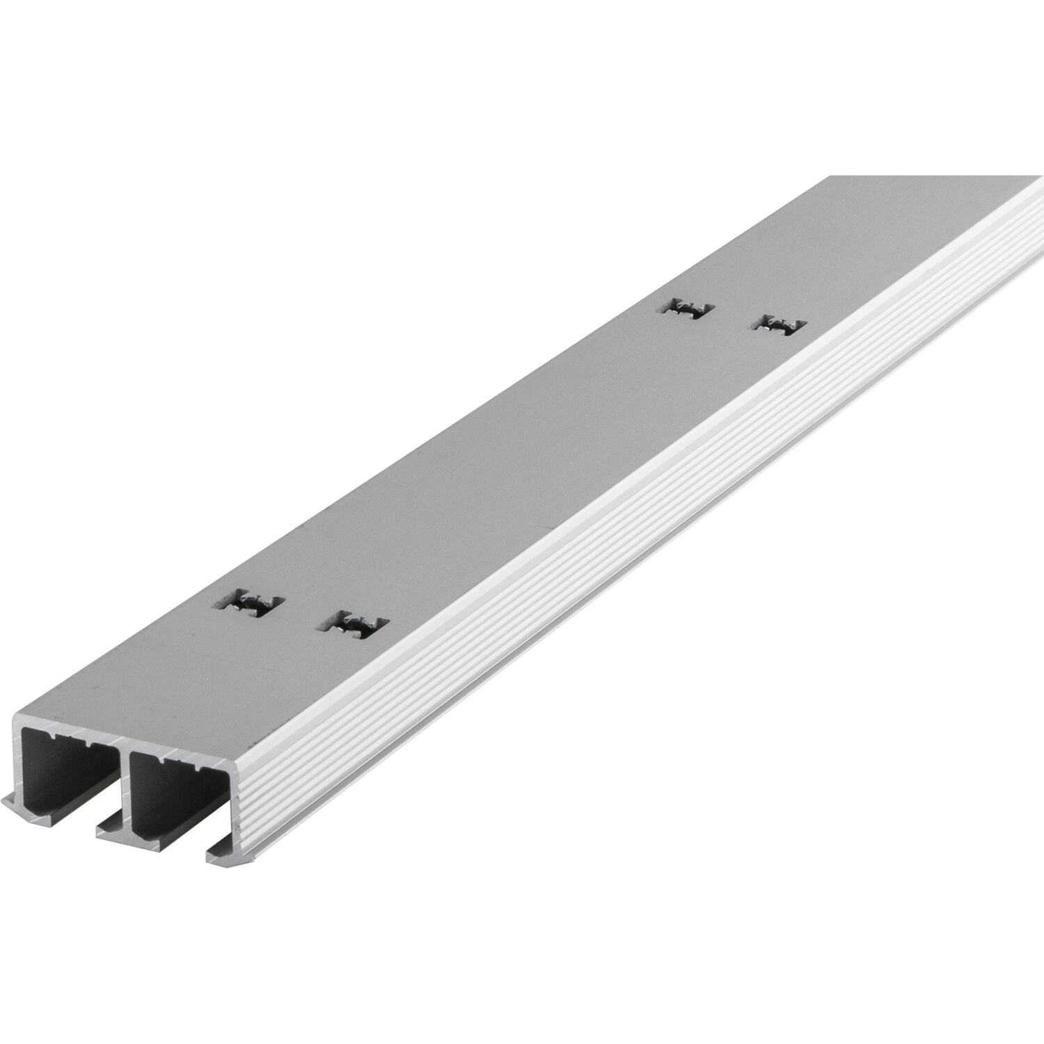 Hawa Clipo 36 Doppellaufschiene gelocht zum Schrauben 2500mm Alu eloxiert
