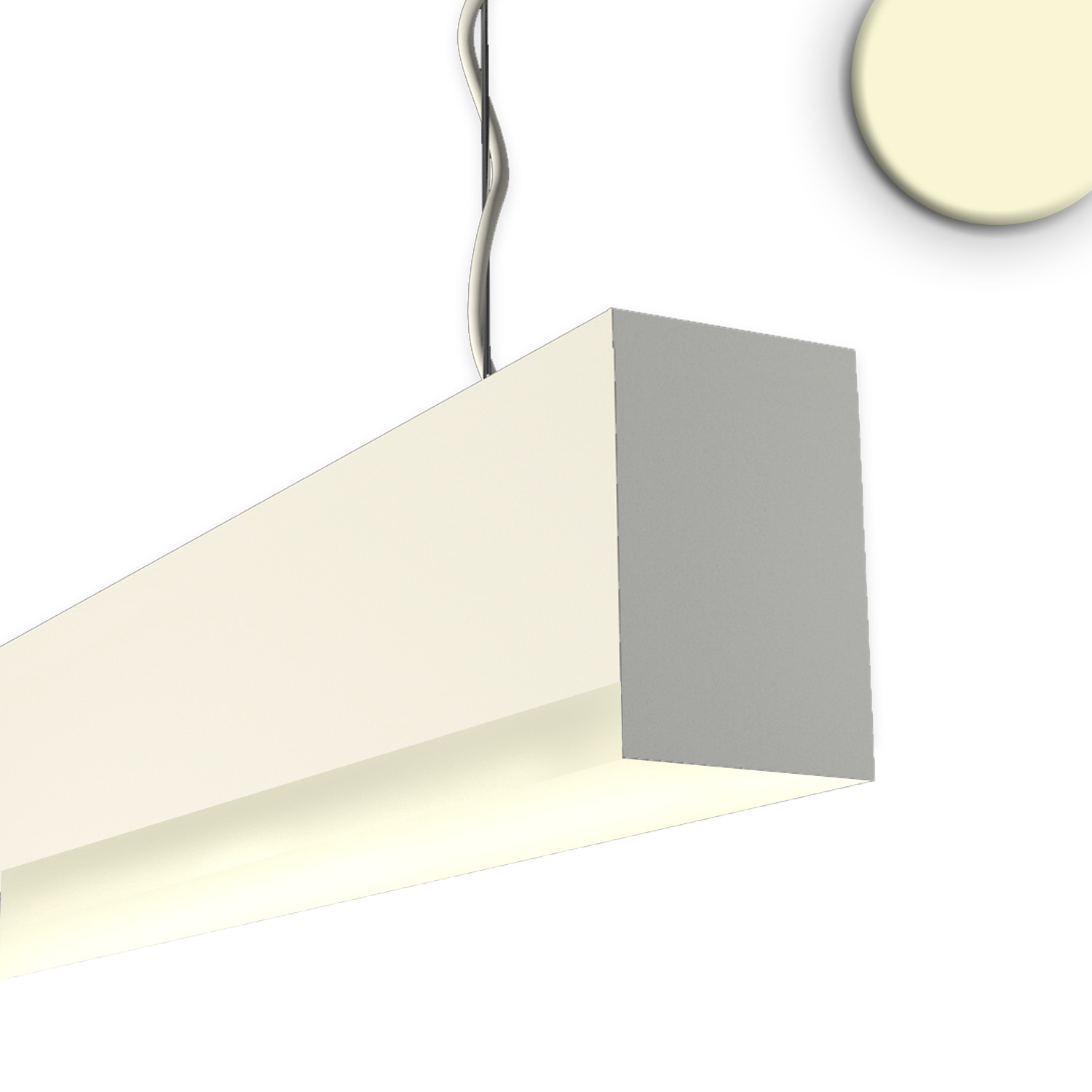 ISOLED PROLAMP30Hhs Pendel 11W weiß 600mm U-Cover 3000K