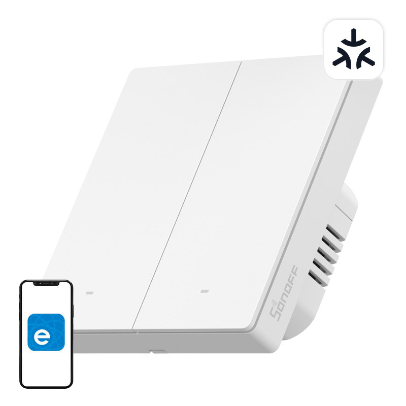 Sonoff SwitchMan Smart Wandschalter M5 86 Matter 2fach weiß