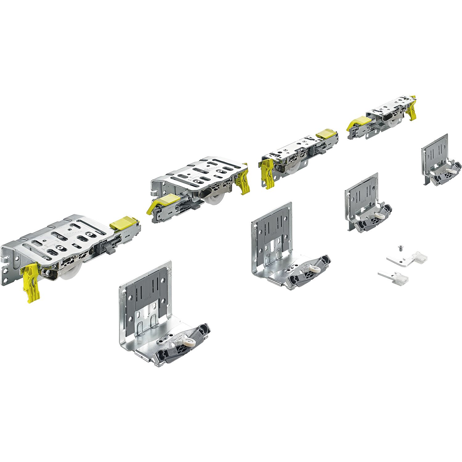 Hettich TopLine XL Schiebetürbeschlag-Set 2000 x 3000, 2-türig 22-30 mm