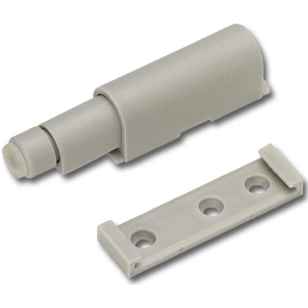 Maco #51.0792-GRIGIO CHIARO Druckfederschnapper, mit Dämpfer, Hub 40, Kunststoff grau