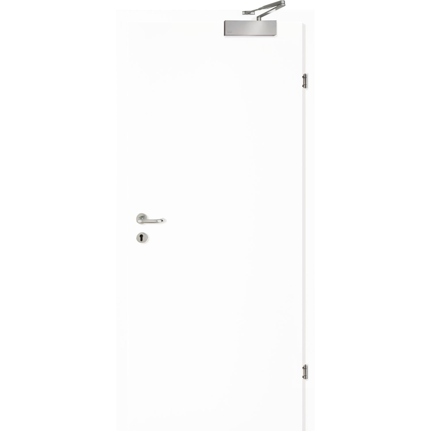 solido Smart Wohnungseingangstüre Feuerschutz EI2 30, weiß RE 850/2030 mm