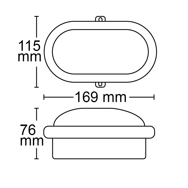 ISOLED LED Kellerleuchte 10W IP44 weiß neutralweiß