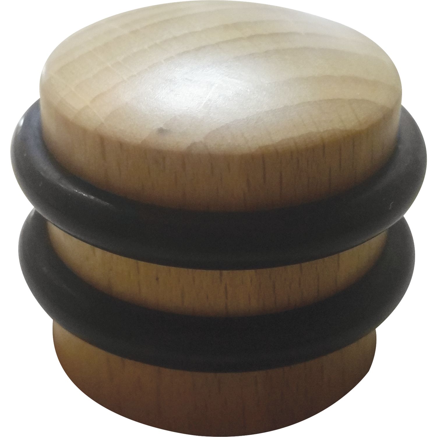 Bodentürpuffer - ø 40 mm, Höhe 34 mm, Anschlag 2 Gummiringe, Eiche ()