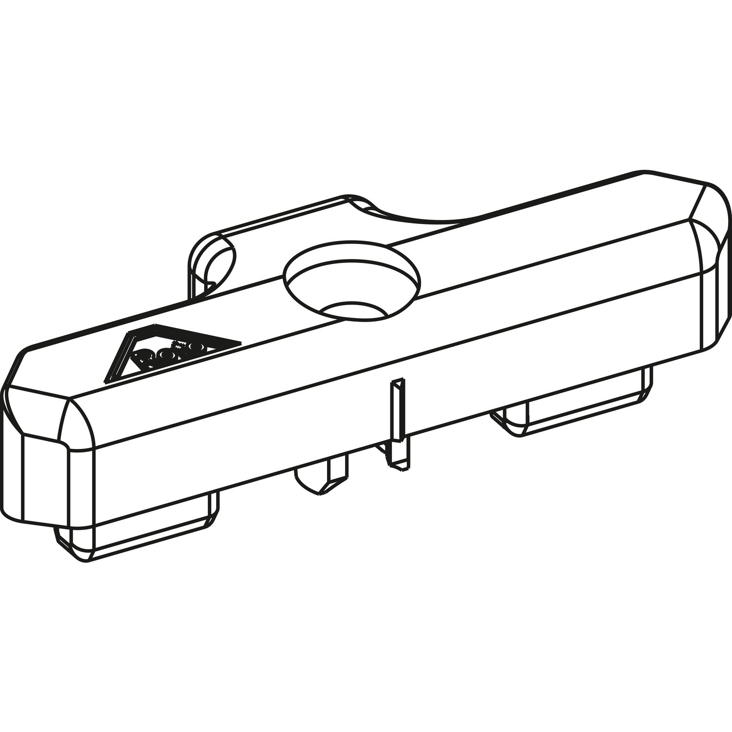 Roto ROTO NT/NX Schließstück PVC 13V KBE/KÖMMERLING/TROCAL Zink