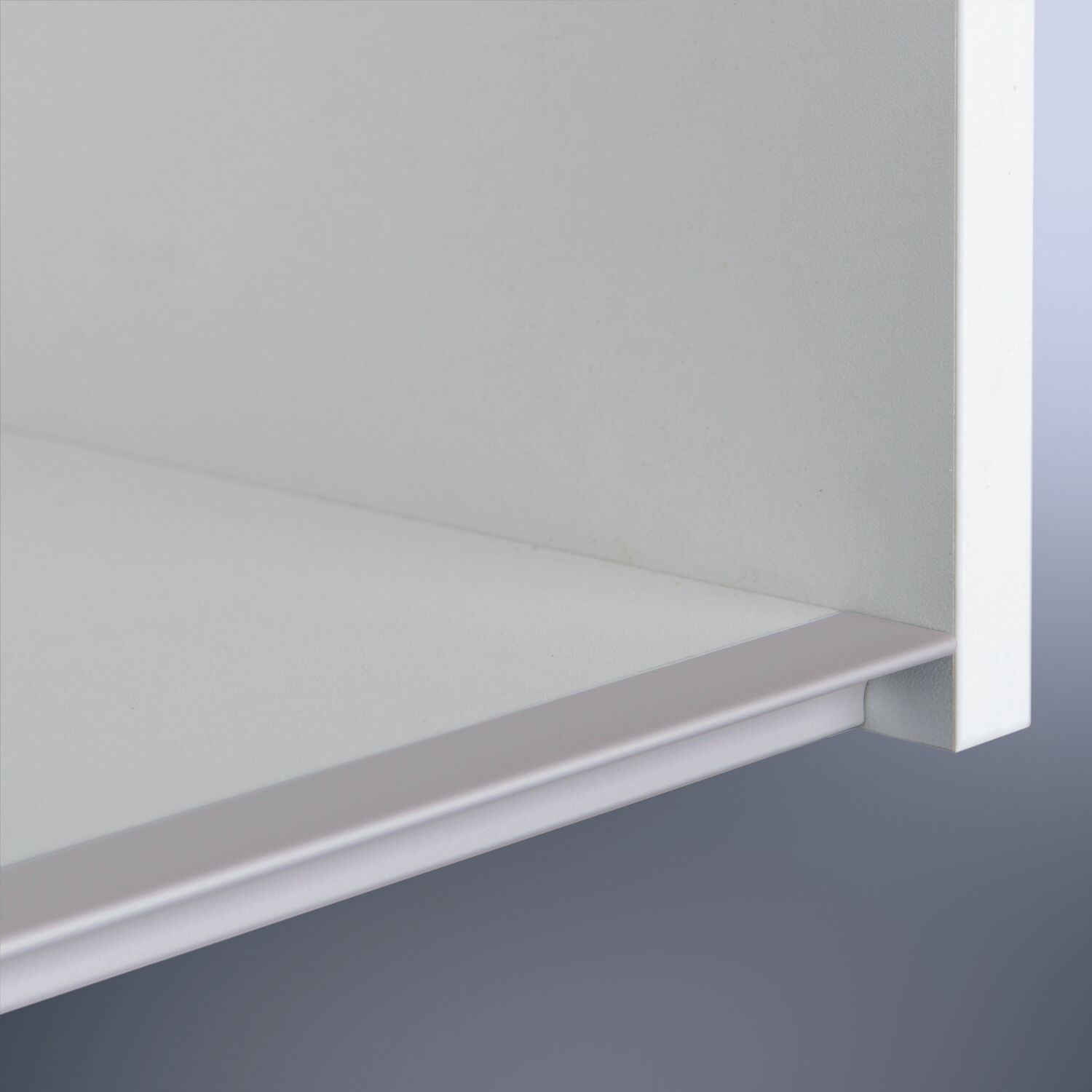 SCHÜCO Griffleiste Amros Länge 5000 mm, ablängbar, Aluminium Edelstahl Effekt