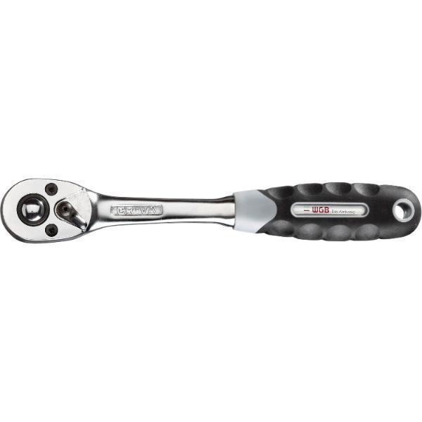 WGB Umschaltknarre 3/8" vierkant DIN3122D 72 Zähne und 2K-Griff