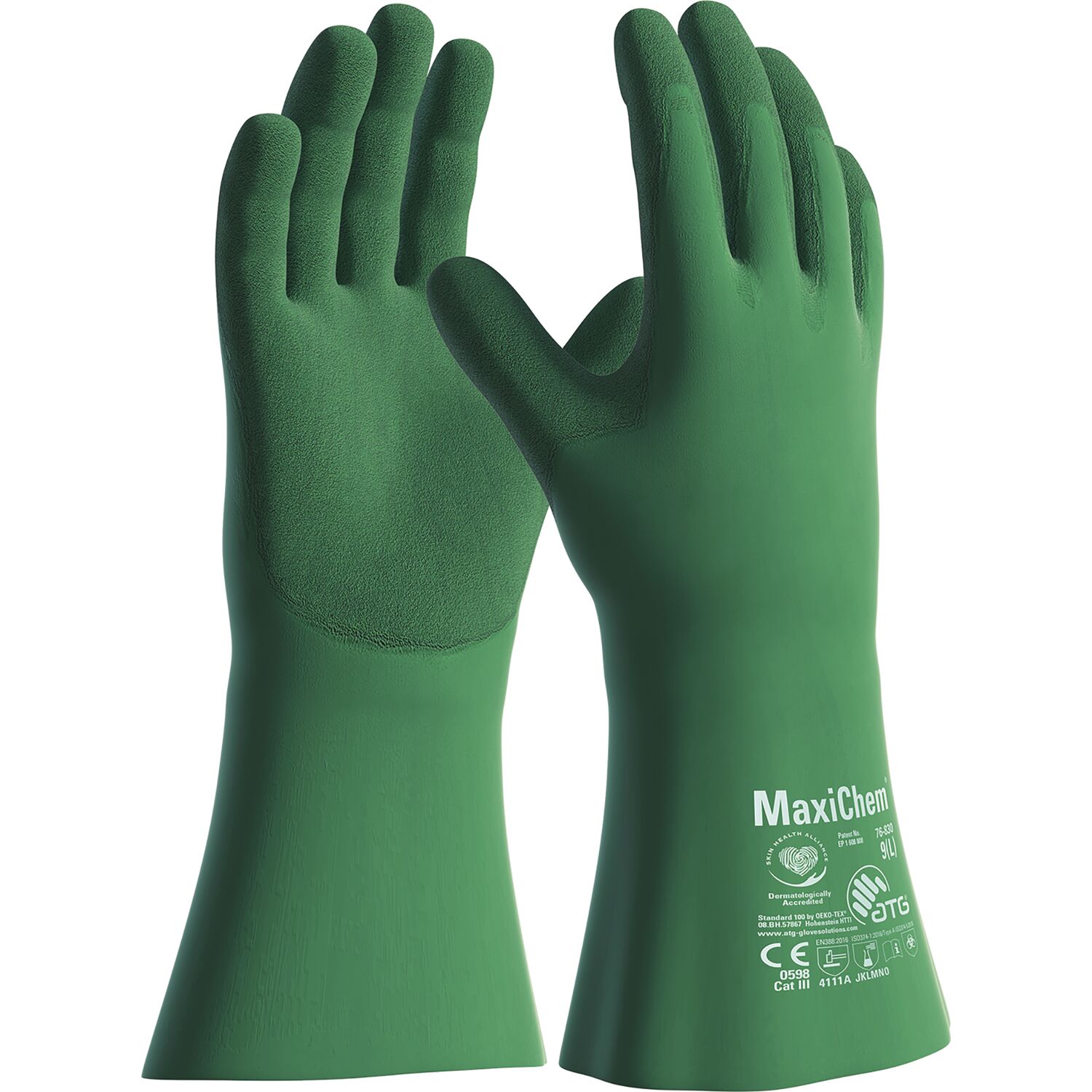 atg Chemikalien-Schutzhandschuh MaxiChem Größe 9 (12 Paar)