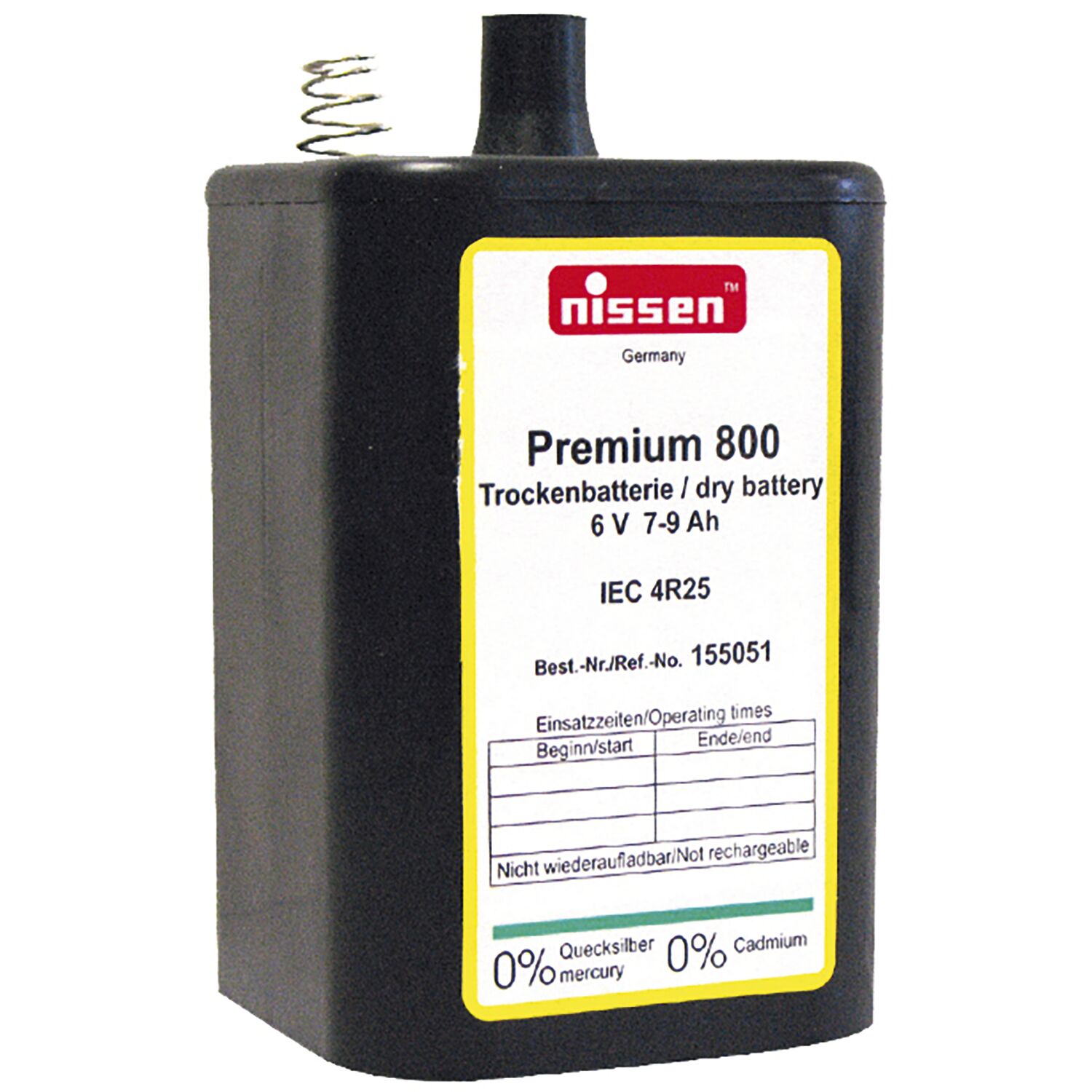 Batterie Spezial 4R25 6V-Block Zn/C 9 Ah (1St)